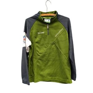 Elevate Vancouver 2010 Winter Olympics Quarter Zip Fleece Pullover Green Men's L